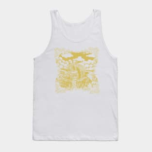 House over the hill illustration Tank Top